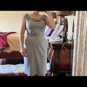 ANTINIO MELANI , size 6 , gray with 3D Flower